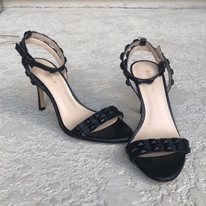 BCBGENERATION STUDDED ANKLE STRAP HEELS NWT